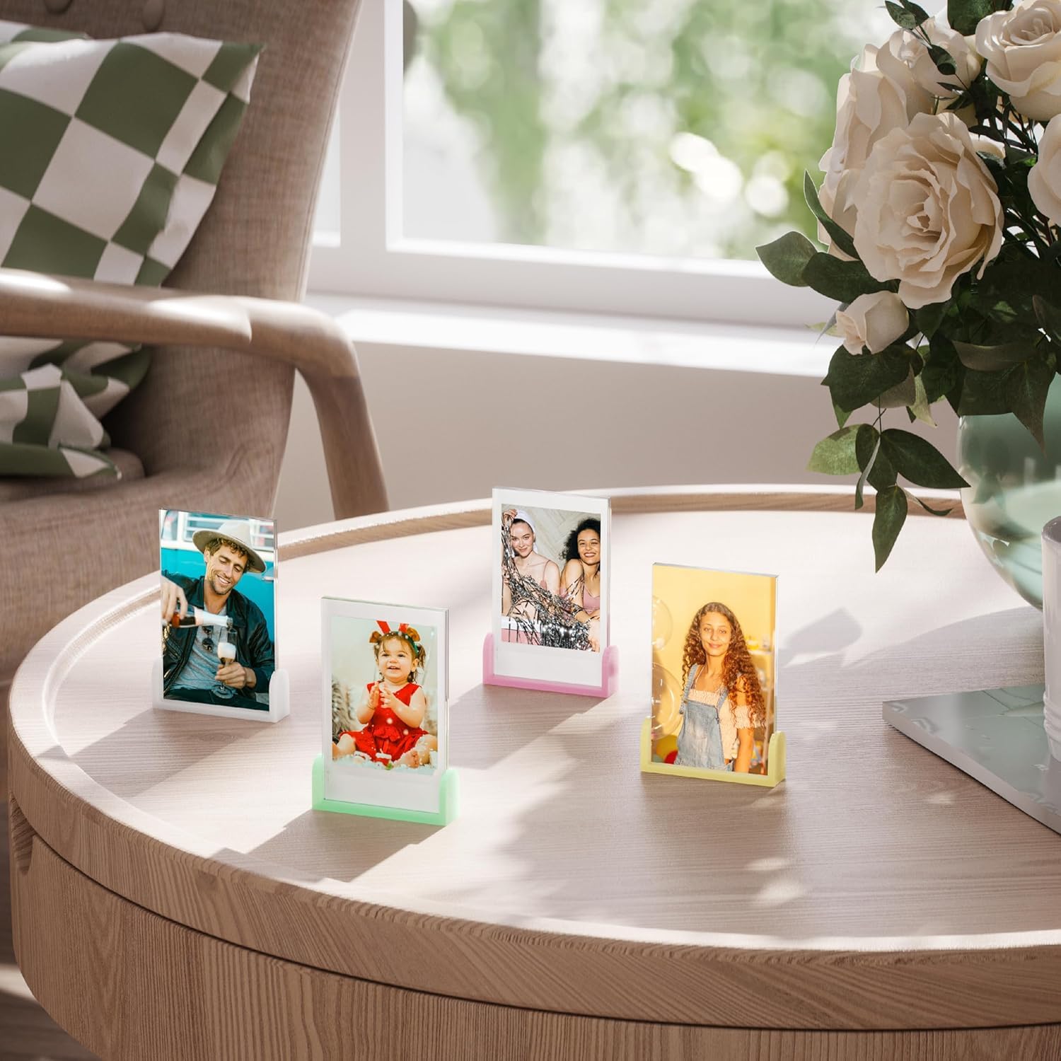 ジェミン　ポラロイド Amazon.com - 2x3 Mini Photo Frames for Fujifilm Instax Mini EVO/12